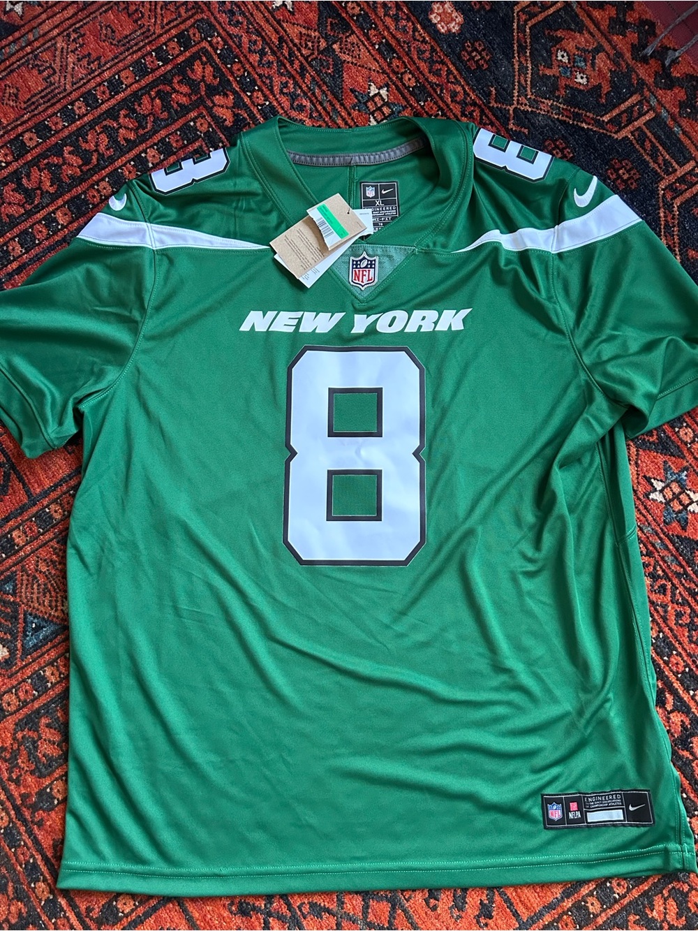 Nike NFL Dri-Fit Engineered NY Jets Aaron Rodgers Jersey